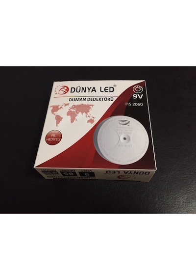 Duman Dedektörü Dünya Led Cata Ct 9451 Pilli