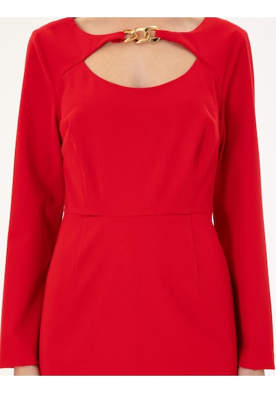 Pierre Cardin Kadın Kırmızı Elbise Dokuma 50292372-vr030 Kırmızı