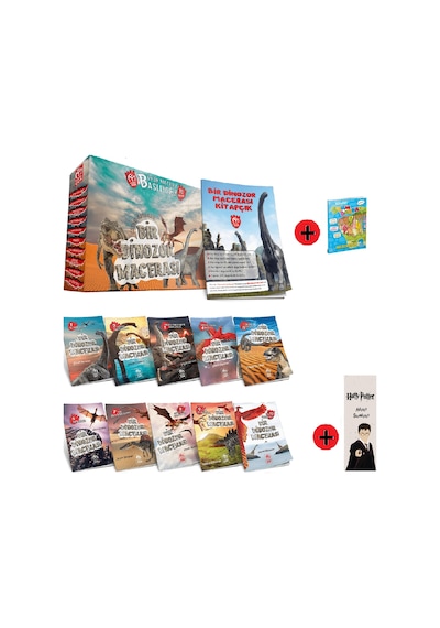 2. Sınıf Hikaye Kitabı Seti Model Yayınları Bir Dinozor Macerası + 2. Sınıf Test Kitabı + Kişiye Özel İsimli Harry Potter Kitap Ayracı