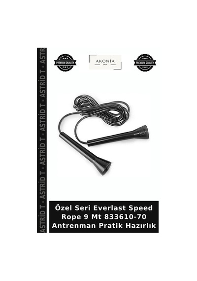 Özel Seri Everlast Speed Rope 9 Mt 833610-70 Antrenman Pratik Hazırlık