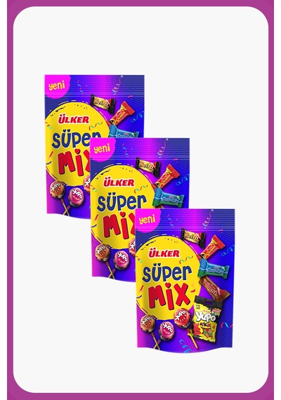 Süper Mix - Yupo Ve Mini All Star Ürünleri Karışık Paket - 300.6 Gram - 3 Adet