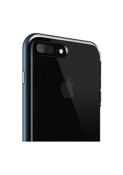 Vrs Design Apple Uyumlu iPhone 8 Plus / 7 Plus Crystal Bumper Kılıf Steel Blue