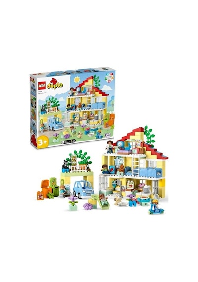 LEGO® DUPLO® Kasabası 3’ü 1 Arada Aile Evi 10994 3+ Eğitici Oyuncak Yapım Seti - 218 Parça