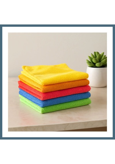 Agc Uygun Sepet Mikrofiber Temizlik Bezi 30x30 Cm 14'lü Agc Çok Renkli