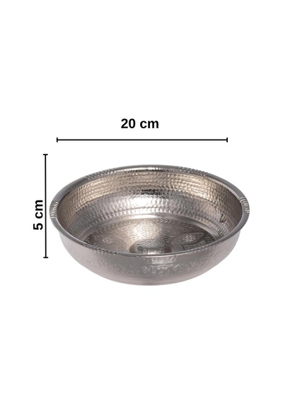 Hamam Tası, Zamak Metal, Geleneksel Banyo Aksesuarı Beyaz Diğer