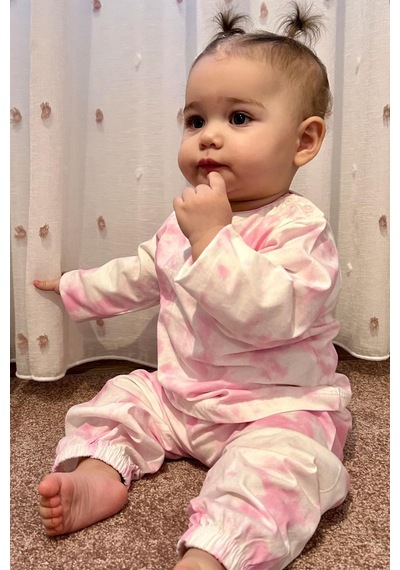 Breeze Kız Bebek Pijama Takımı Batik Desenli 9 Ay-3 Yaş, Karışık Renk