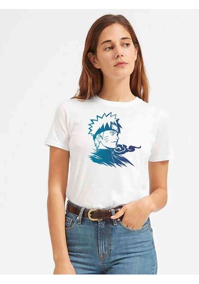 Silhouette Naruto Kadın Beyaz Tshirt