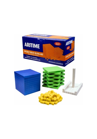 Arıtime. Onluk Taban Blokları. Renkli Bloklar Matematik Materyali