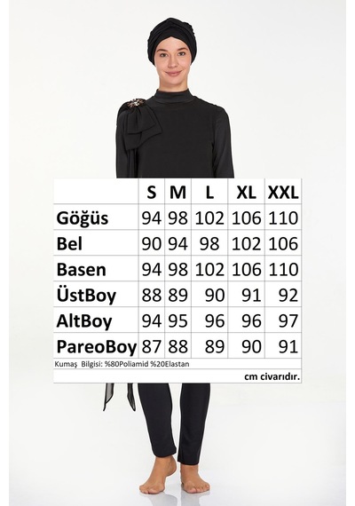 Adasea 3'lü Pareolu Likralı Tam Kapalı Tesettür Mayo Jossy 4559 Siyah Siyah02 Siyah Adasea 3'lü Pareolu Likralı Tam Kapalı Tesettür Mayo Jossy 4559 Siyah Siyah02 Siyah