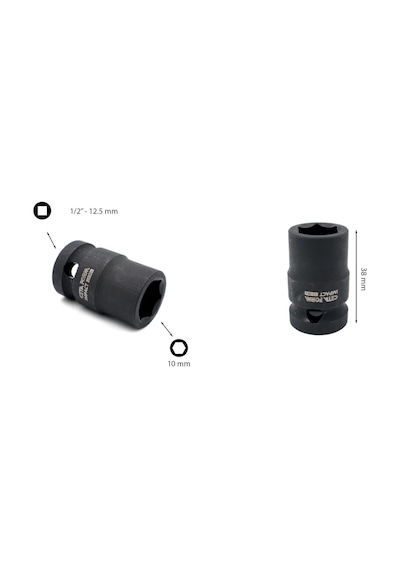 Ceta Form 10 mm 1/2” 6 Köşe Havalı Lokma Anahtar C62-H10