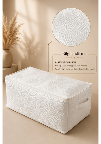 Dayanıklı Taşınabilir Kulplu Fermuarlı 75 Kg Taşıma Kapasiteli 35x50x50 Ebat Küçük Boy Kazak Hurcu Baza Altı Örme Hurç Beyaz Dayanıklı Taşınabilir Kulplu Fermuarlı 75 Kg Taşıma Kapasiteli 35x50x50 Ebat Küçük Boy Kazak Hurcu Baza Altı Örme Hurç Beyaz