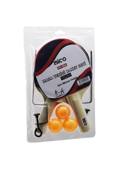 Masa Tenisi Fileli Pinpon Raket Seti 2pcs Raket - 3pcs Top - 1pcs File - Ayak 5580
