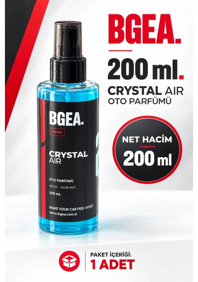 Bgea Crystal Air Oto Parfümü Fresh Azur Mist Sprey 200 Ml Bgayk188