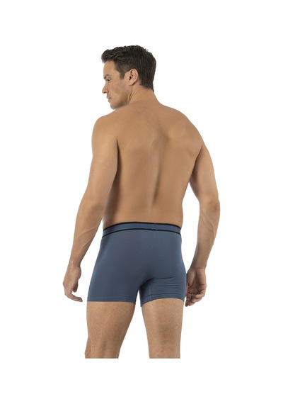Özkan Underwear Özkan 11226 Erkek %95 Pamuklu Likralı Süprem Kumaş Esnek Rahat Boxer Şort Mavi