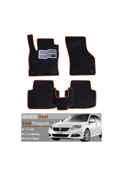 Renault Latitude 2010-2015 Uyumlu Eva Paspas Tam Set Oto Paspas,araca Özel 322