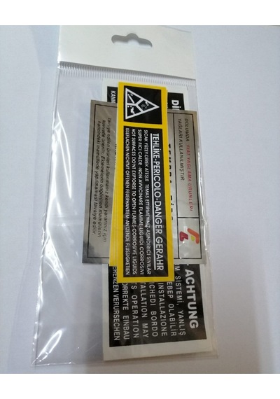 Tofaş Fiat Tempra Tipo Motor Etiket Takımı 5'Li Set Sticker