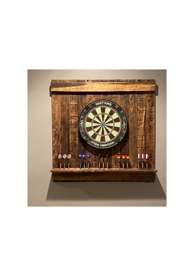 Ahşap Dart Tahtası 95x95 Dart Arkalığı Ahşap