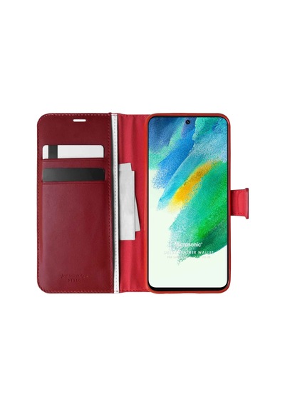 Microsonic Samsung Galaxy Uyumlu S21 Fe Kılıf Delux Leather Wallet