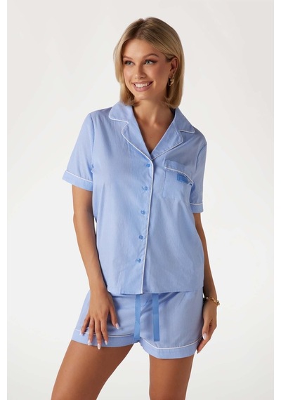 Kadın Pijama Takımı O5gx10.mvı Mavi