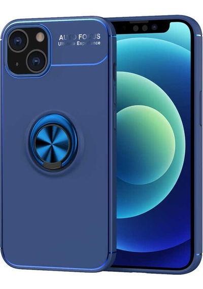 Apple Uyumlu  iPhone 13 Mini Kılıf Zore Ravel Yüzüklü Silikon Kılıf