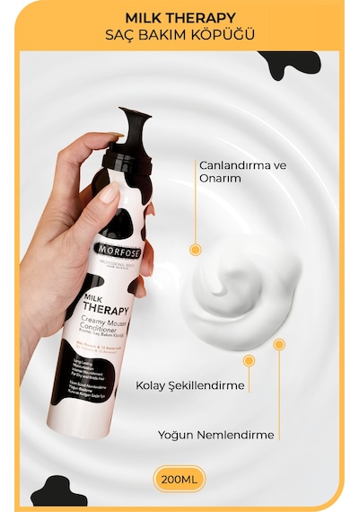 Morfose Milk Therapy Saç Köpüğü 200 ML