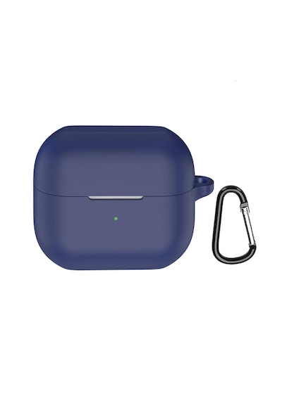 Forzacase Samsung Galaxy Buds 3 / 3 Pro İle Uyumlu Anahtar Askılıklı Bluetooth Kulaklık Kılıfı - Fc1123 Lacivert