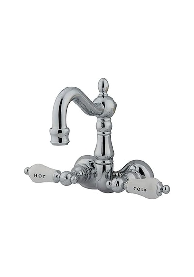 Pirinç Cc1074t1 Heritage 3 3/8 İnç Center Vintage Bacak Küvet, Porselen Tutma Kolu Dahil, Krom Kaplama 000 Açık Krem Pirinç Cc1074t1 Heritage 3 3/8 İnç Center Vintage Bacak Küvet, Porselen Tutma Kolu Dahil, Krom Kaplama 000 Açık Krem