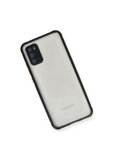 Samsung Galaxy Uyumlu A02s Kılıf Miami Şeffaf Silikon - Siyah Bz8683140167943