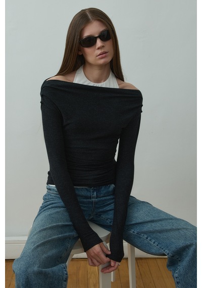 Suud Collection Füme Emy İkili Bluz