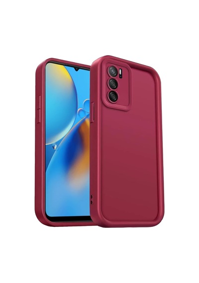 Oppo A16 Kılıf Viera Silikon - Bordo I11S