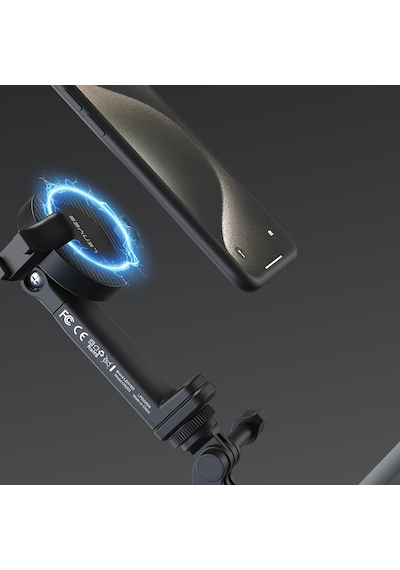 Lenyes Cr203 2in1 Eller Serbest Magnetik Boyun Askılı Telefon Tutucu Siyah