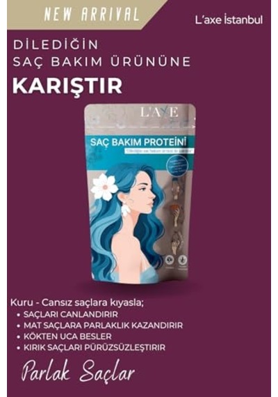 Tr Kuru-cansız Saçlara Parlaklık Terapisi Saç Bakım Proteini 50 Gram