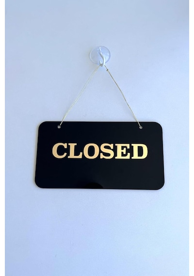 Open/closed Kapı Tabelası Tüm İşletmeler İçin Şık Ve Sade Tasarım Diğer