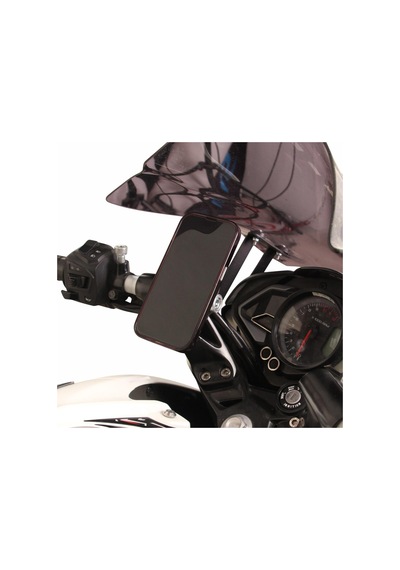 GP Kompozit Bajaj Pulsar NS 200 2011-2024 Uyumlu Telefon / Navigasyon Tutucu Gri