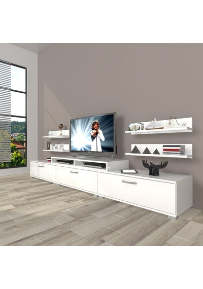 Decoraktiv Ekoflex 270r Slm Tv Ünitesi Tv Sehpası Beyaz