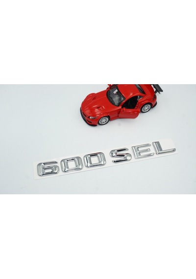 600 SEL Bagaj Krom Metal 3M 3D Yazı Logo