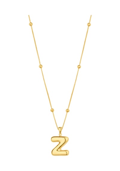 Taşsız Gümüş Tombul Harf - Z Harfi Harfi Rose Gold