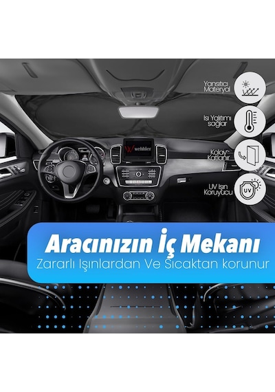 Hyundaı İ20 1.4 Mpı 100 Style Desıgn 6ataraca Uygun Oto Ön Cam Güneşliği