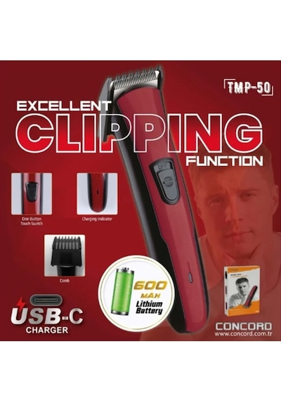 Concord Tmp-50 Profesyonel Saç Sakal Tıraş Makinesi