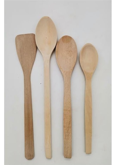 Mutfak Ahşap Kaşık Set 4lü Balsa Ks-04