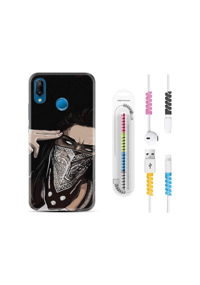 Huawei P20 Lite Kılıf Kablo Koruyuculu Bang Bang 1689