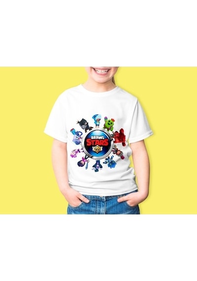 Brawl Stars Kız Çocuk Baskılı Tişört