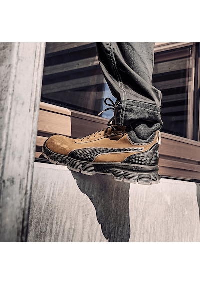 Puma Safety Condor Mid Çelik Burunlu Nubuk Deri İş Ayakkabısı S3 Src Esd Kahverengi