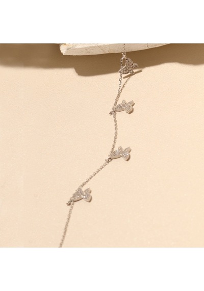Kelebek Zincir Bileklik 719131 Silver Gümüş