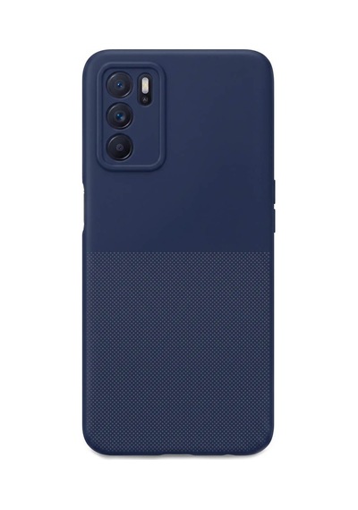Oppo A16 4g Uyumlu Kamera Korumalı Silikon Telefon Kılıfı Darbe Emici İçi Kadife Tırtıklı Kaymaz Yüzeyli Yumuşak Kılıf-54271 Lacivert