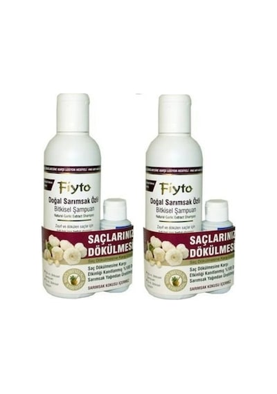 Fiyto Doğal Sarımsak Özlü Bitkisel Şampuan 2 x 500 ML