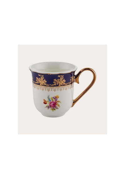 23067-5 Flower Blue 6'lı Kahve Fincanı Çok Renkli