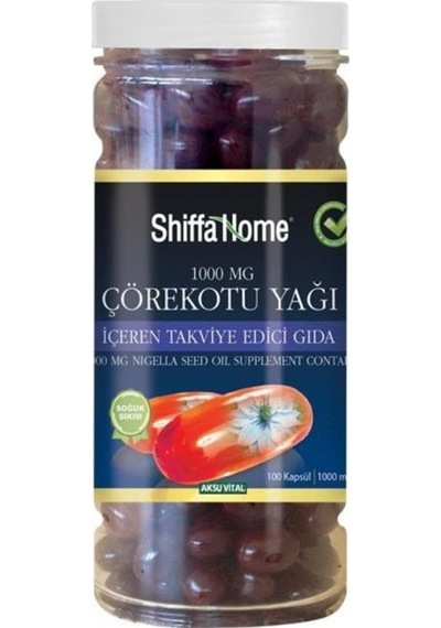 Aksu Vital Çörekotu Yağı Softgel 100 Ad. 1000 MG