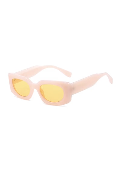 Merina Pembe Kemik Çerçeve Kare Vintage Retro Unisex Güneş Gözlüğü