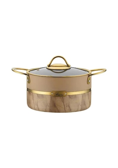 Brioni Selection 28 Cm Derin Tencere Krem SLK-134
